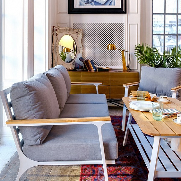 Диванная группа из алюминия CONCORDE L белая Joygarden фото 7