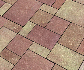 Тротуарная плитка Нобетек Новый город квартет 4НГК6Ф Колормикс №1 Рассвет