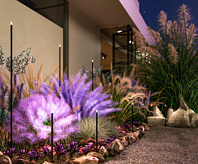 Ландшафтный светильник Spear Maytoni O441FL-L1GF3K цвет Графит