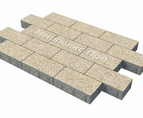 Тротуарная плитка Фабрика Готика Картано 300х150х80 мм Жельтау FINERRO