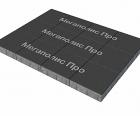 Тротуарные плиты Выбор Квадрум В.1.К.10 300х300х100 мм Стандарт Черный