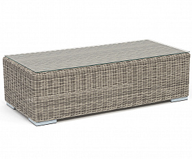 Боно журнальный столик из искусственного ротанга, цвет бежевый