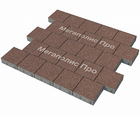 Тротуарная плитка Фабрика Готика Квадрат 200х200х60 мм Сильвер 7