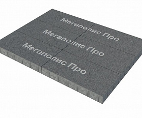 Тротуарная плита Фабрика Готика 600x300x80 мм Сильвер 13