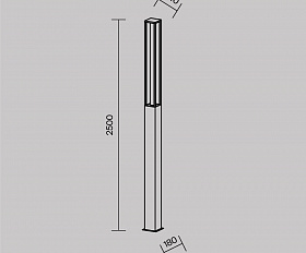 Садово-парковый светильник Expo Maytoni O480FL-L25B3K цвет Черный