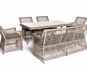 Обеденная группа Катания 4SIS на 6 персон, цвет бежевый