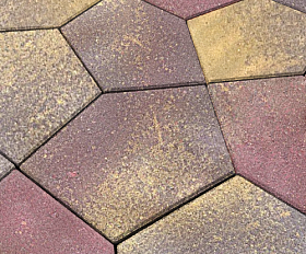 Тротуарная плитка Нобетек Квинта 3П8Ф Колормикс №9 Закат