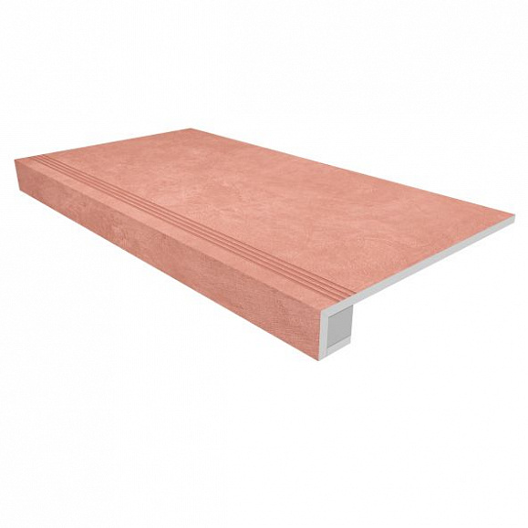 Комплект Керамогранитная ступень Estima SR05 33x120 см с бортиком + Подступенок 14,5х120 см фото 1