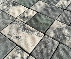 Тротуарная плитка Нобетек Старый город 2СГ5ф Колормикс №3 Малахит