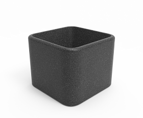 Кашпо Berkano Cubo 60 Black Granite