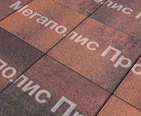 Тротуарные плиты Выбор Квадрат Б.1.К.6 300х300х60 мм Листопад Гранит Клинкер