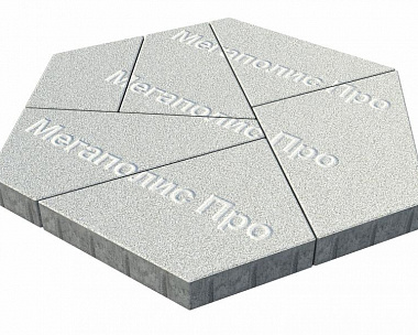Тротуарная плитка Выбор Оригами Б.4.Фсм.8 80 мм Стоунмикс Белый