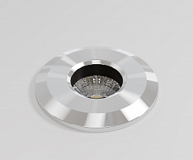 Встраиваемый светильник Flash Maytoni O044DL-L1S3K3 цвет Серебро