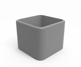 Кашпо Berkano Cubo 60 Concrete Gray