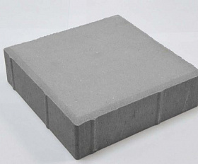 Тротуарная плитка Лидер 40 Квадрат 200х200х60 мм Серый