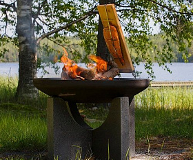 Костровая чаша чугунная Concretika Premium S80, толщина 12 мм