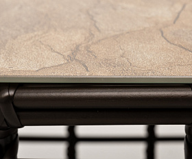 Ницца журнальный столик из искусственного ротанга, цвет бронзовый