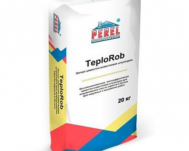 Легкая цементно-известковая штукатурка PEREL TeploRob