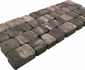 Тротуарная плитка Лидер 40 Классика-3 Color Mix 60 мм Кварцит