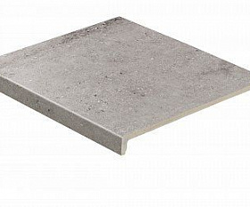 Клинкерная ступень прямоугольная рядовая Stroeher Loftstufe Stroeher Gravel Blend 962 grey, 294х340х35х11 мм