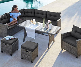 Комплект плетеной мебели AFM-373G Grey