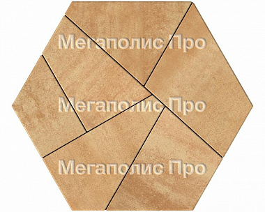 Тротуарная плитка Выбор Оригами Б.4.Фсм.8 80 мм Листопад Сахара