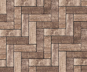 Тротуарная плитка 342 механический завод Паркет 240x80x60мм ColorMix Невада