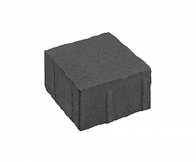 Тротуарная плитка Нобетек квадрат Антик 3К8Ф 140x140x80 мм черная