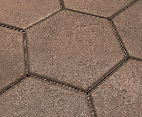 Тротуарная плитка Koldiz Шестигранник 60 мм Моно Коричневый