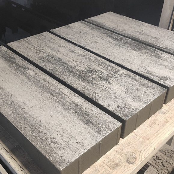 Пошаговая плита для дорожек 600х300х80 мм Серо-белая фото 3