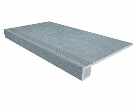 Комплект Керамогранитная ступень Estima SR02 33x120 см с бортиком + Подступенок 14,5х120 см