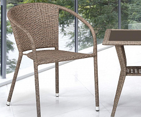 Комплект плетеной мебели T25B/Y137C-W56 Light brown 2Pcs