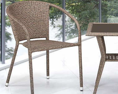Комплект плетеной мебели T25B/Y137C-W56 Light brown 2Pcs