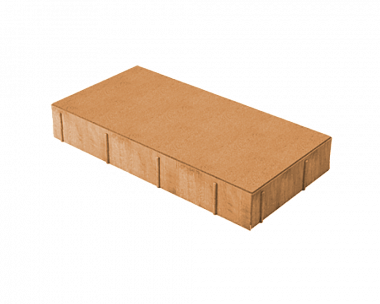 Тротуарная плитка Нобетек Прямоугольник 4П6ф 400x200x60 Персиковая