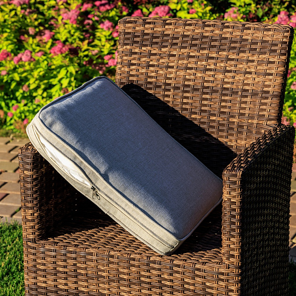 Комплект обеденных кресел Fiona Royal Family из искусственного ротанга, цвет коричневый фото 7