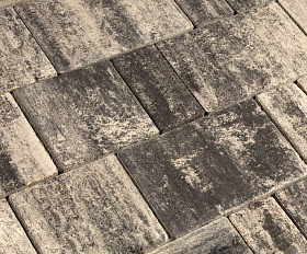 Тротуарная плитка 342 Механический завод Новый Город Классик ColorMix 80 мм Арктика