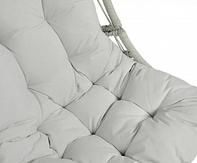 Кресло-кокон Севилья 4SIS из искусственного ротанга, цвет светло-серый