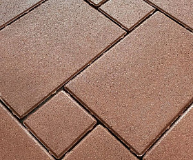 Тротуарная плитка Koldiz Колдиз 4 60 мм Моно Бордовый