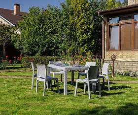 Обеденный комплект July M Royal Family из пластика, цвет светло-серый