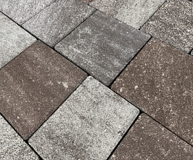 Тротуарная плитка Нобетек Новый город 1НГ6Ф Колормикс №25 Шоколад