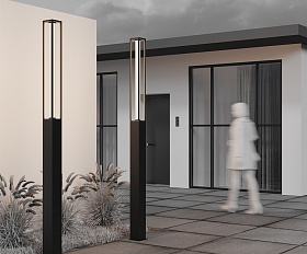 Садово-парковый светильник Expo Maytoni O480FL-L25B3K цвет Черный