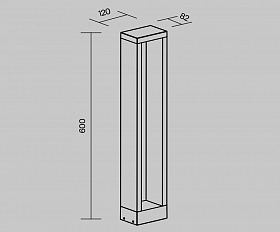 Ландшафтный светильник Goll Maytoni O462FL-L10GF3K цвет Графит