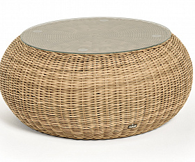Барселона журнальный столик из искусственного ротанга, цвет соломенный