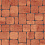 Тротуарная плитка Каменный Век Классико Модерн ColorMix 60 мм Вишнево-оранжевый