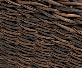 Капучино журнальный столик из искусственного ротанга (гиацинт), цвет коричневый