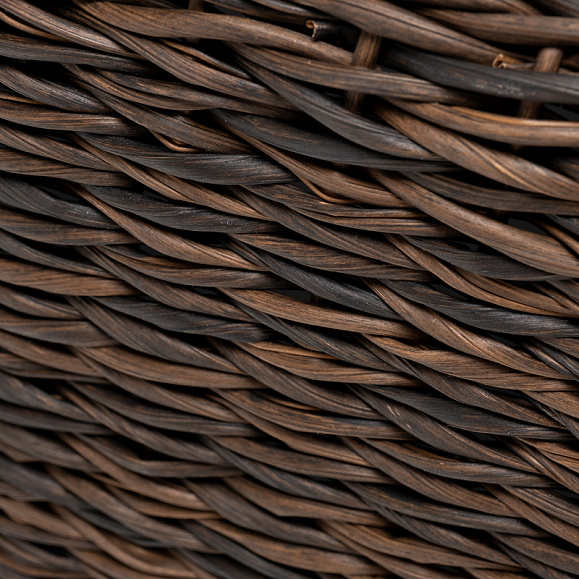 Капучино журнальный столик из искусственного ротанга (гиацинт), цвет коричневый фото 7