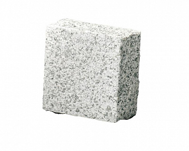 Брусчатка гранитная 100x100x50 мм пилено-колотая Мансуровское месторождение Француженка