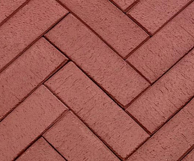 Тротуарная клинкерная брусчатка ЛСР Эдинбург 250х80х50 мм, темно-красный лонг