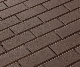 Брусчатка 342 механический завод Прямоугольник 200х100х80 мм Коричневый