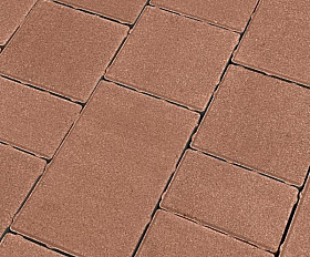 Тротуарная плитка Koldiz Новый Город 60 мм Моно Бордовый